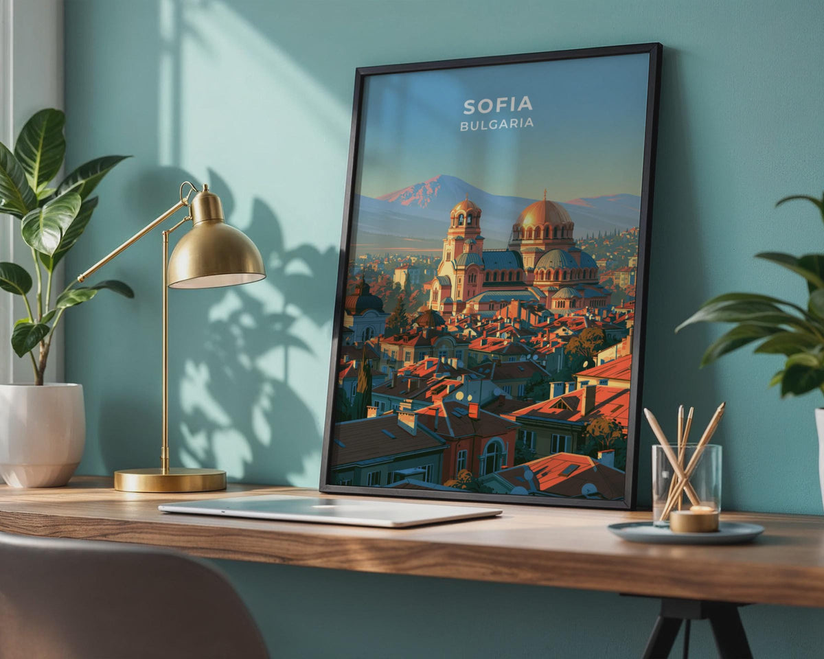 Sofia Bulgaria Travel Poster