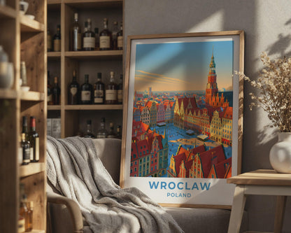 Wroclaw Poland Travel Poster