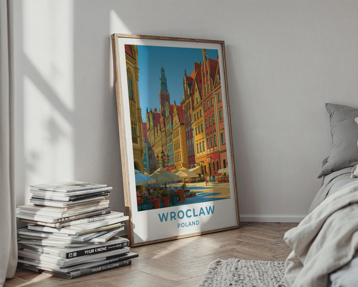 Wroclaw Poland Travel Poster