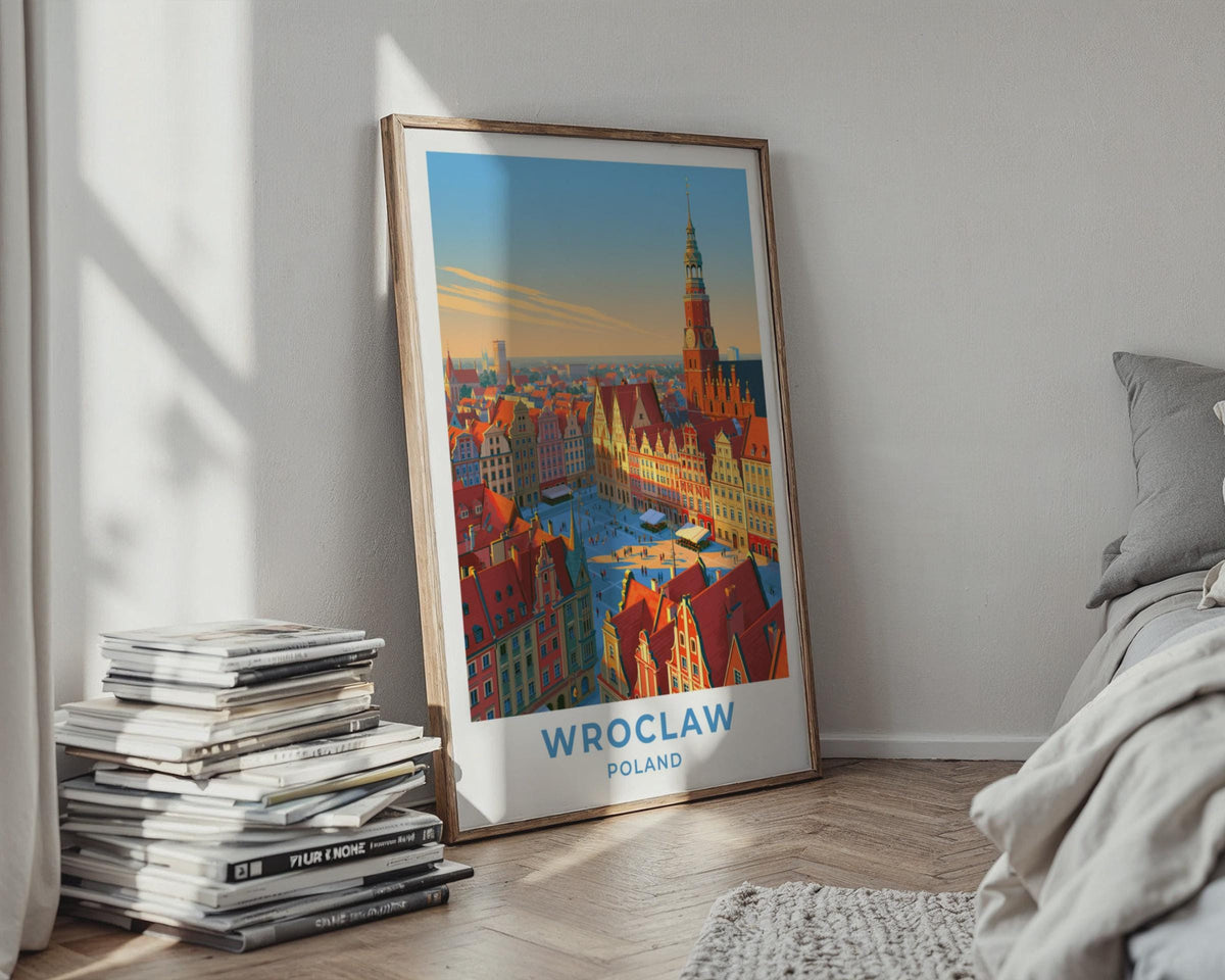 Wroclaw Poland Travel Poster