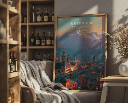 Innsbruck Austria Travel Poster - WanderWall