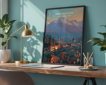 Innsbruck Austria Travel Poster - WanderWall