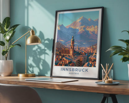 Innsbruck Austria Travel Poster - WanderWall