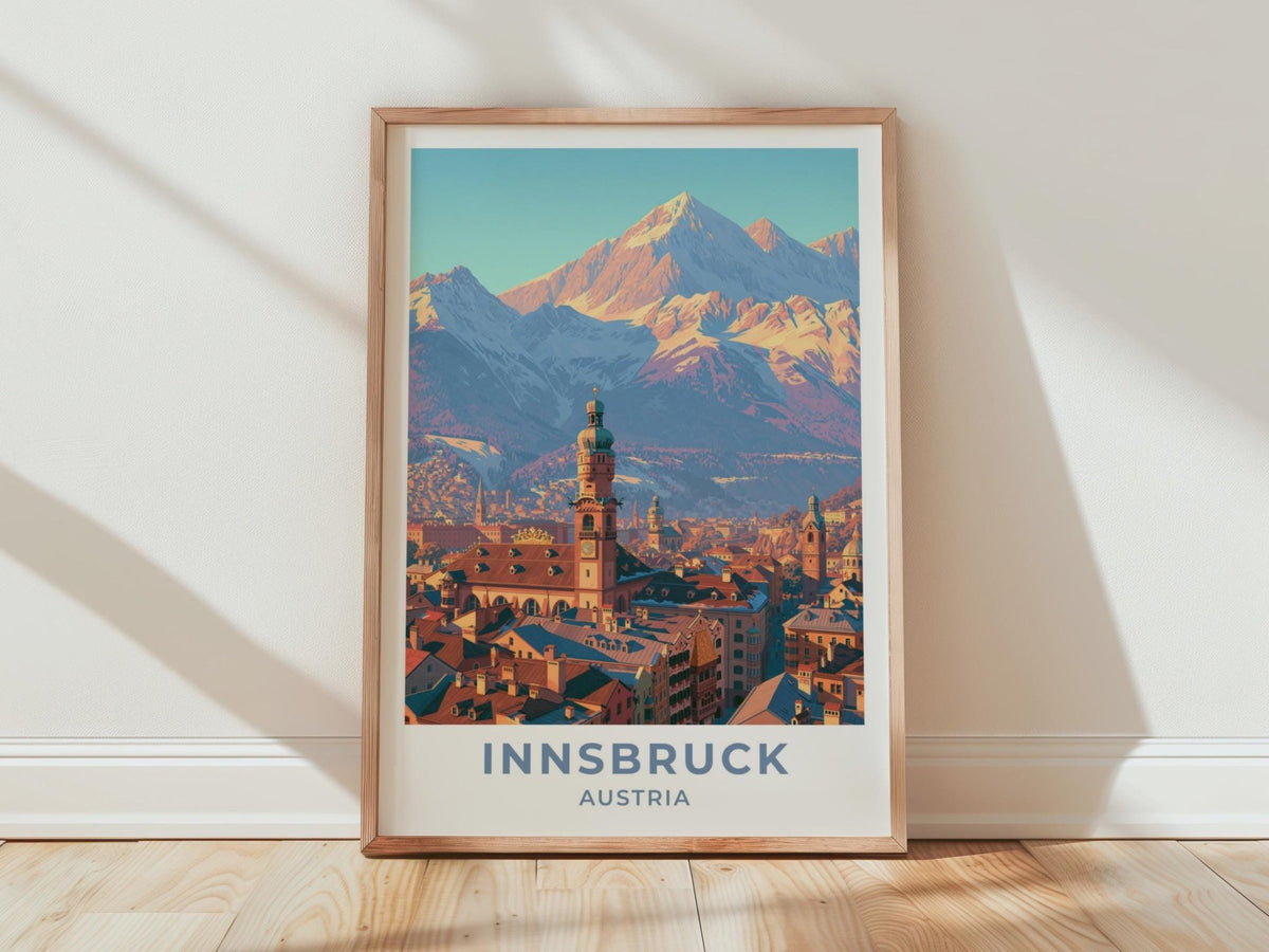 Innsbruck Austria Travel Poster - WanderWall
