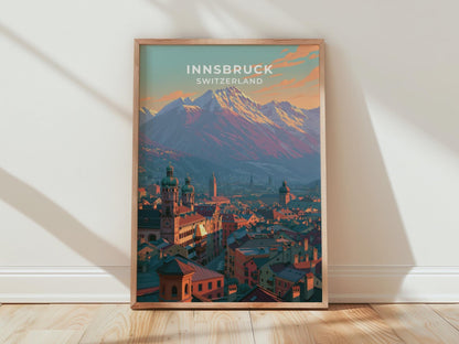 Innsbruck Austria Travel Poster - WanderWall