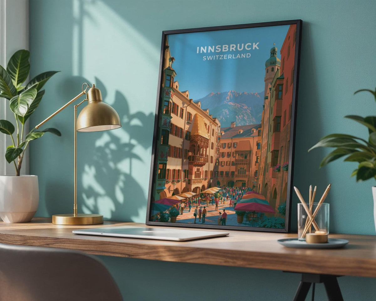 Innsbruck Austria Travel Poster - WanderWall