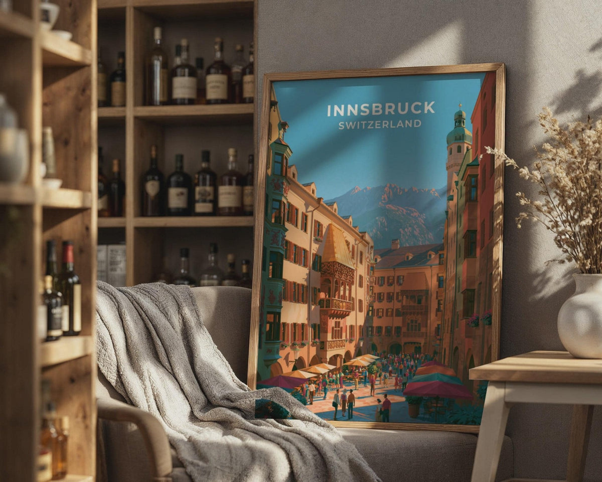 Innsbruck Austria Travel Poster - WanderWall