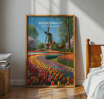 Keukenhof Netherlands Travel Poster - WanderWall
