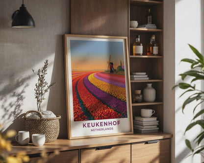 Keukenhof Netherlands Travel Poster - WanderWall