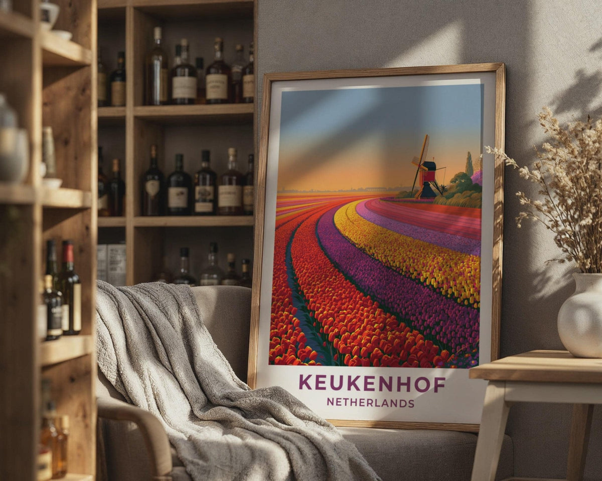 Keukenhof Netherlands Travel Poster - WanderWall