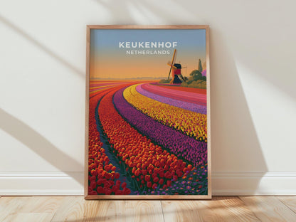 Keukenhof Netherlands Travel Poster - WanderWall