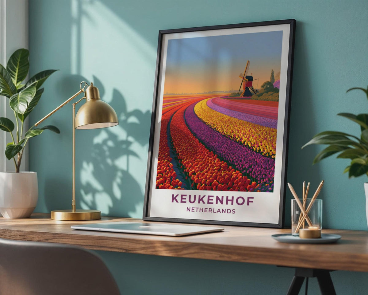 Keukenhof Netherlands Travel Poster - WanderWall