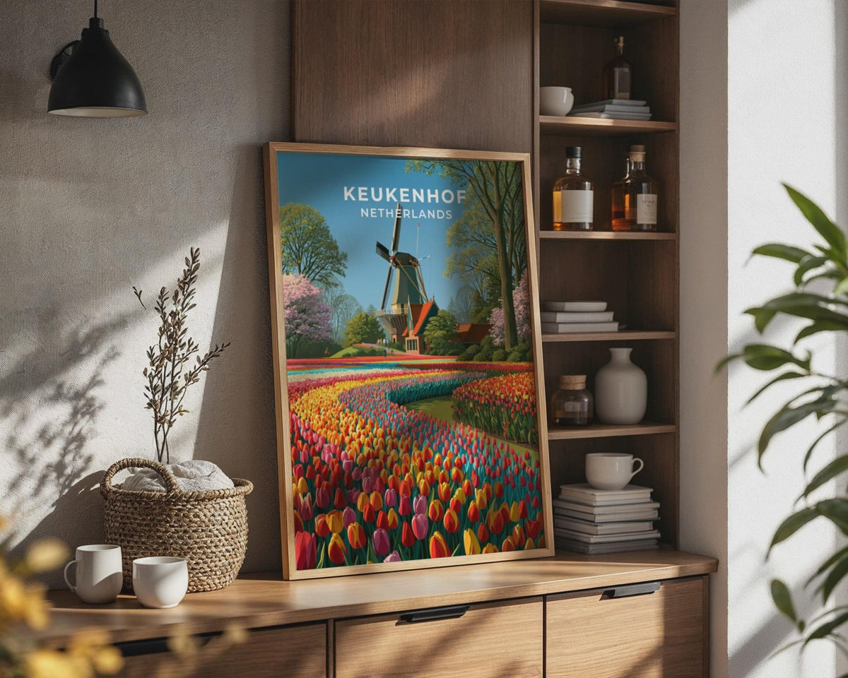 Keukenhof Netherlands Travel Poster - WanderWall