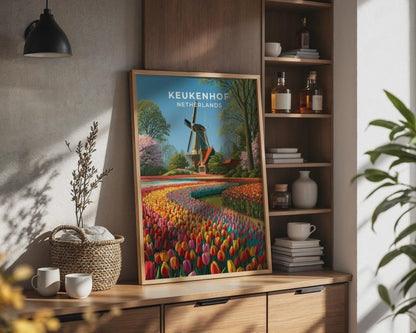 Keukenhof Netherlands Travel Poster - WanderWall