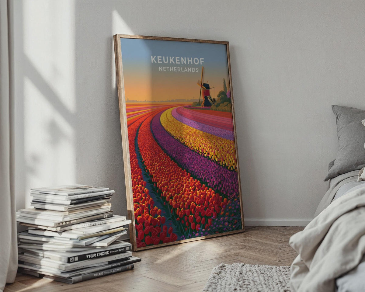 Keukenhof Netherlands Travel Poster - WanderWall