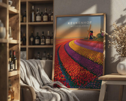 Keukenhof Netherlands Travel Poster - WanderWall