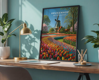 Keukenhof Netherlands Travel Poster - WanderWall