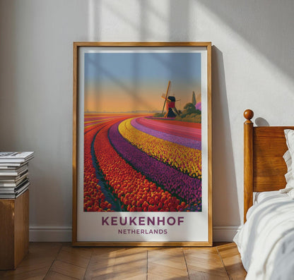 Keukenhof Netherlands Travel Poster - WanderWall