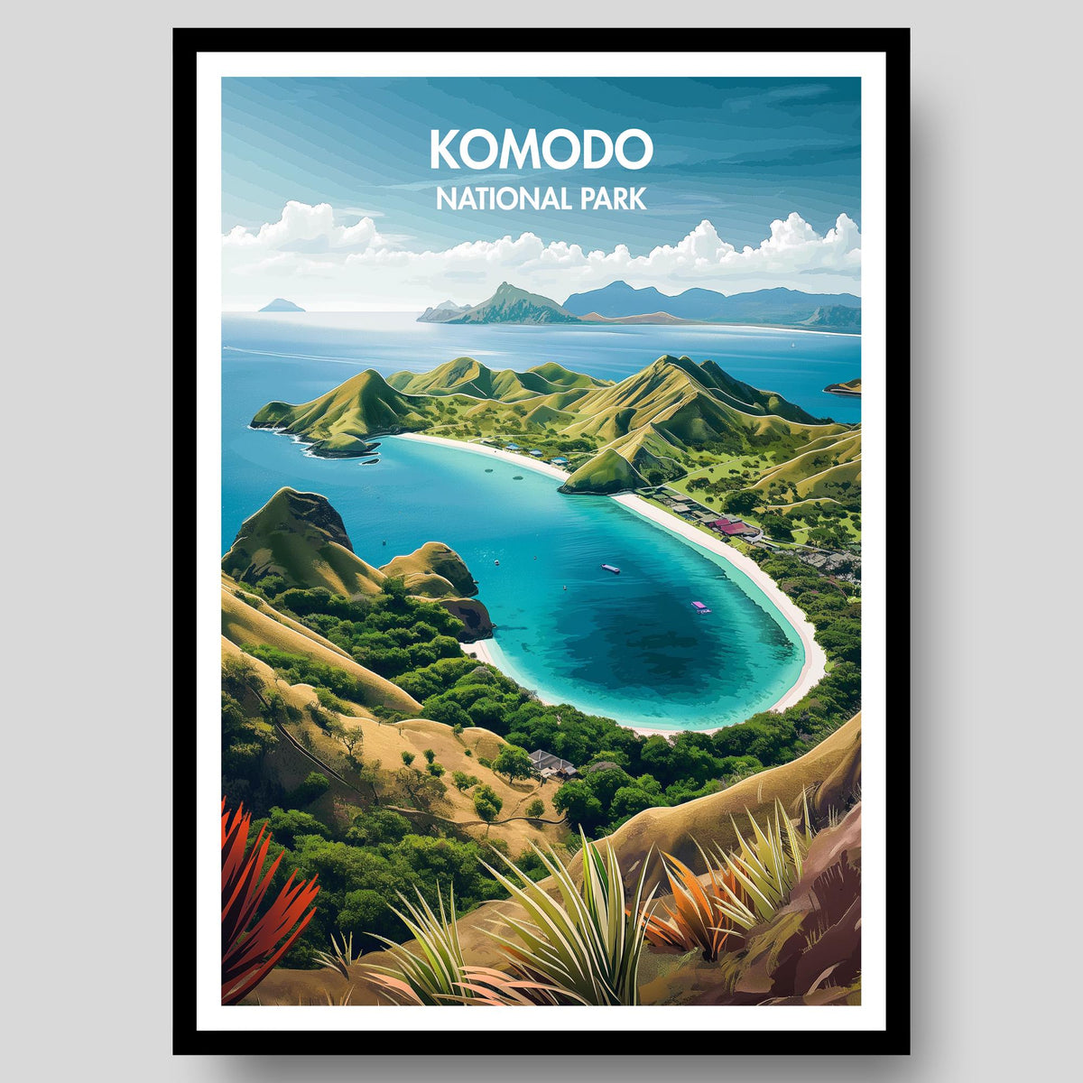 Komodo National Park Poster - WanderWall