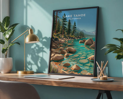 Lake Tahoe Poster - WanderWall