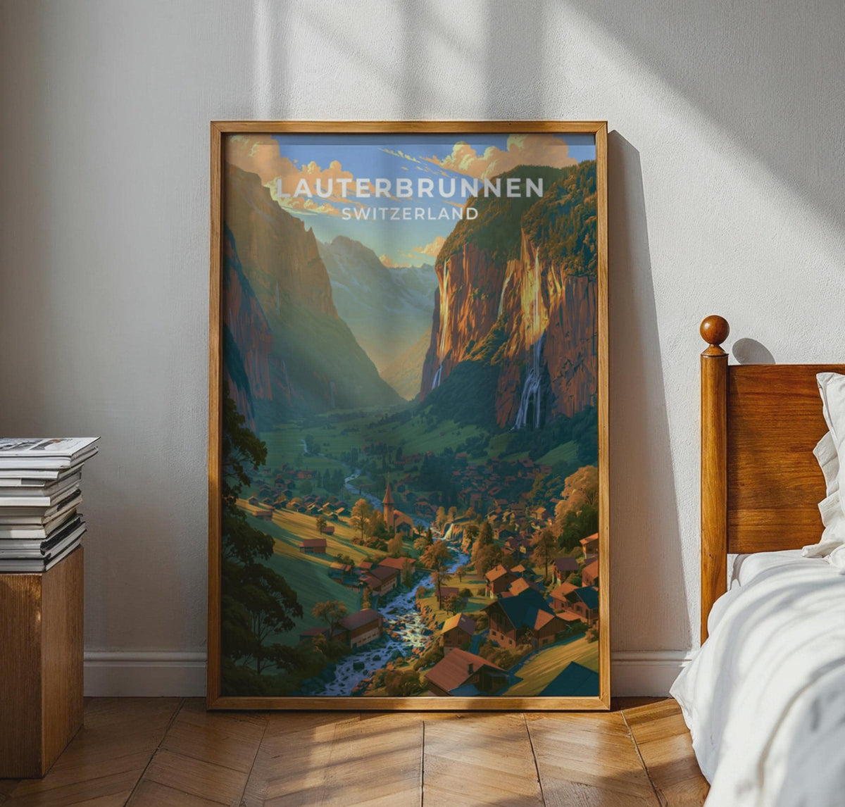 Lauterbrunnen Switzerland Travel Poster - WanderWall