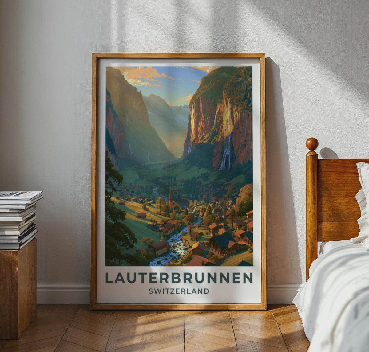 Lauterbrunnen Switzerland Travel Poster - WanderWall