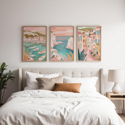 Marseille Set of 3 Posters | Marseille Gallery Wall Art - WanderWall