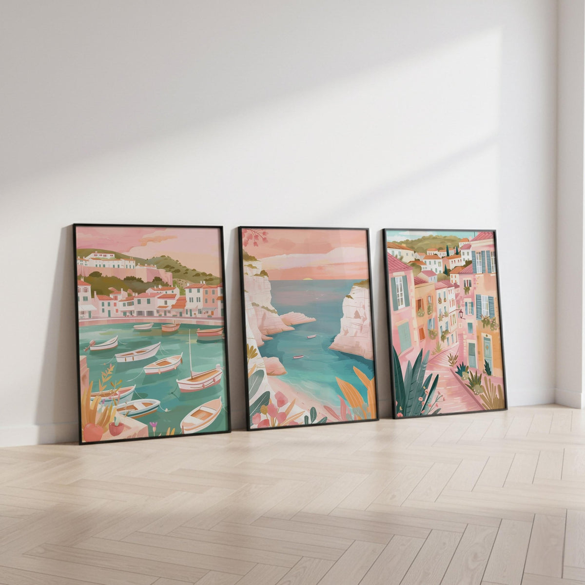 Marseille Set of 3 Posters | Marseille Gallery Wall Art - WanderWall