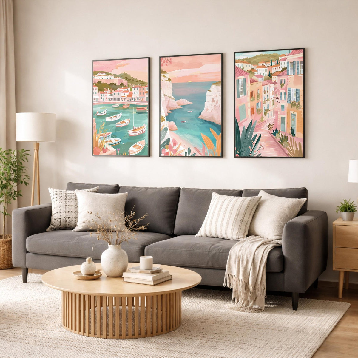 Marseille Set of 3 Posters | Marseille Gallery Wall Art - WanderWall
