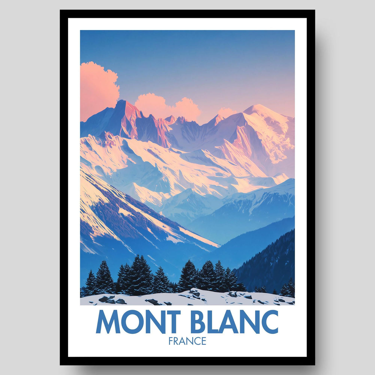 Mont Blanc Poster - WanderWall