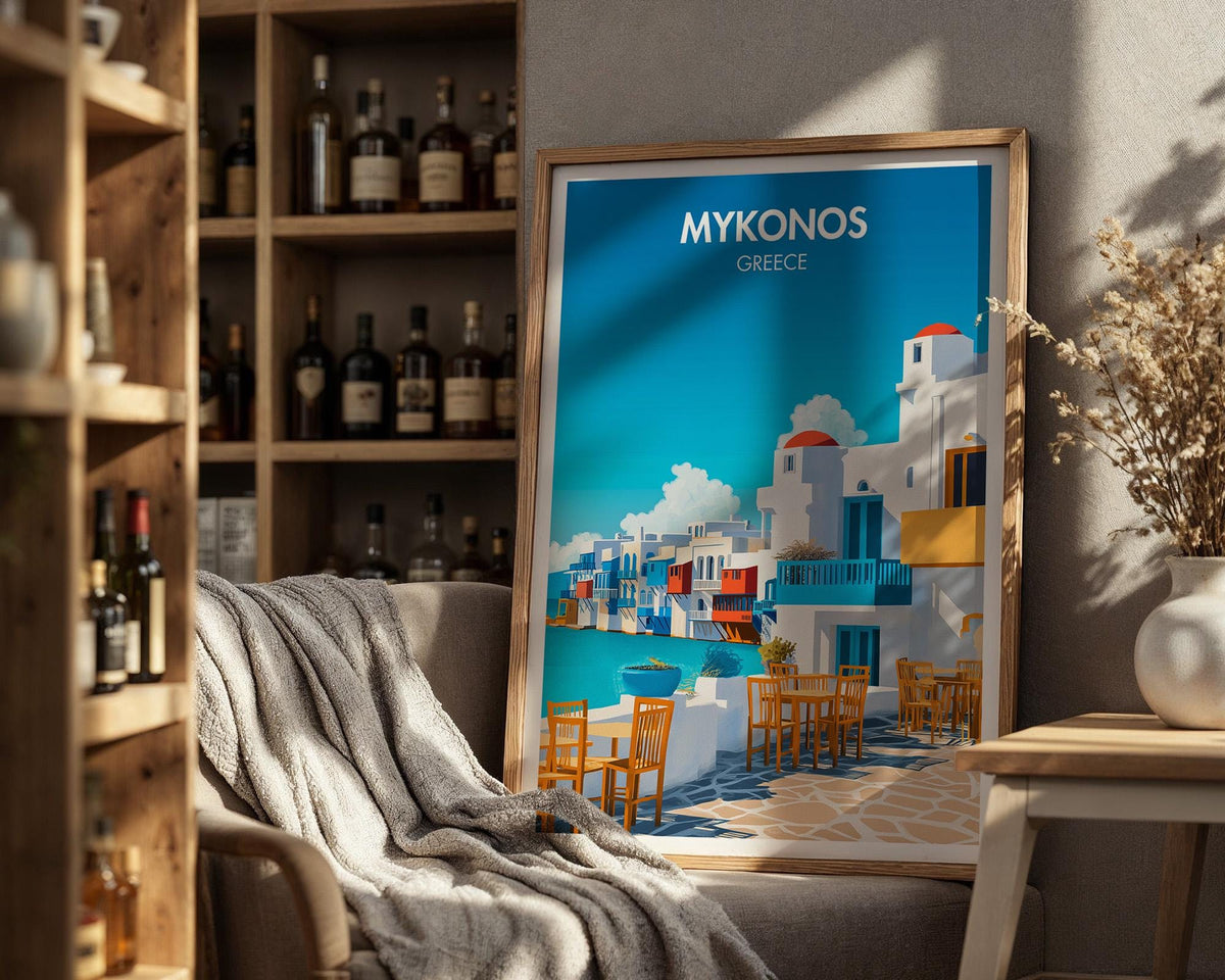 Mykonos Poster - WanderWall