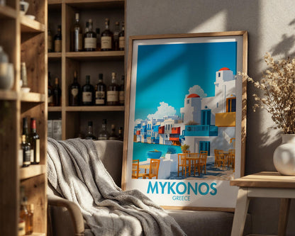 Mykonos Poster - WanderWall