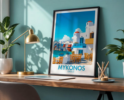 Mykonos Poster - WanderWall