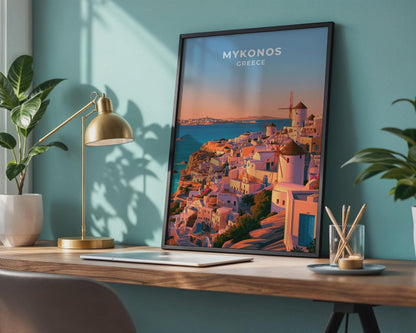 Mykonos Poster - WanderWall