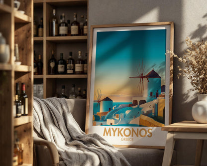 Mykonos Poster - WanderWall