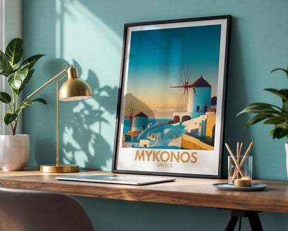 Mykonos Poster - WanderWall