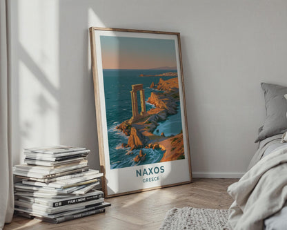 Naxos Greece Travel Poster - WanderWall