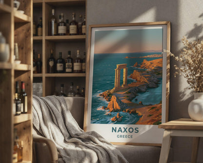 Naxos Greece Travel Poster - WanderWall