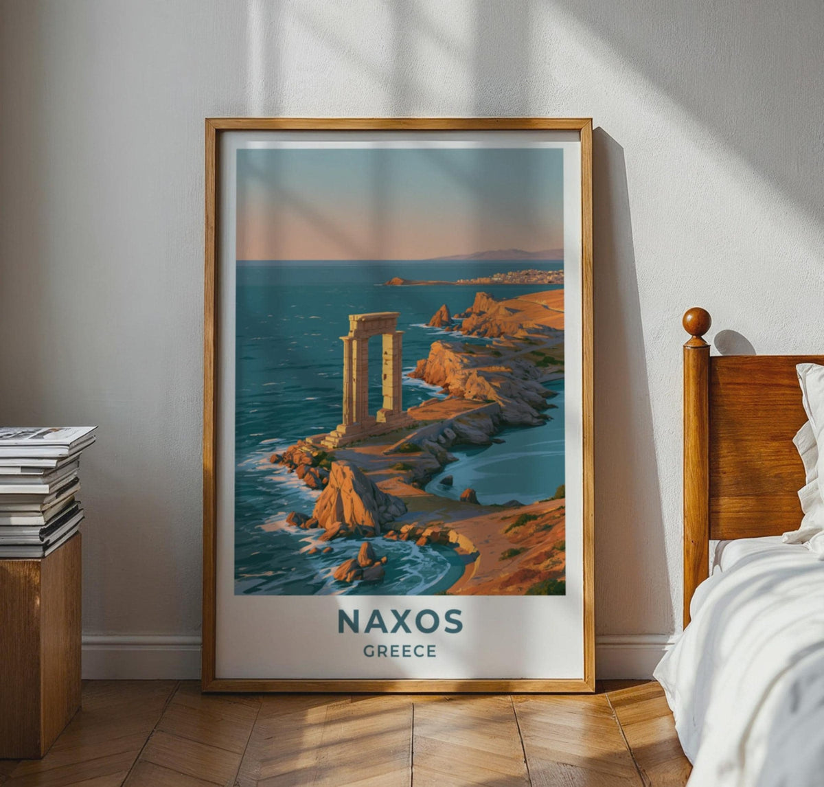 Naxos Greece Travel Poster - WanderWall