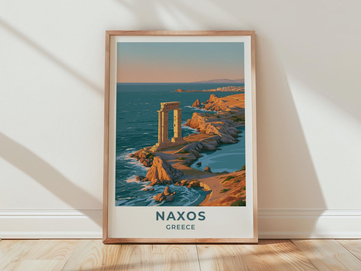 Naxos Greece Travel Poster - WanderWall