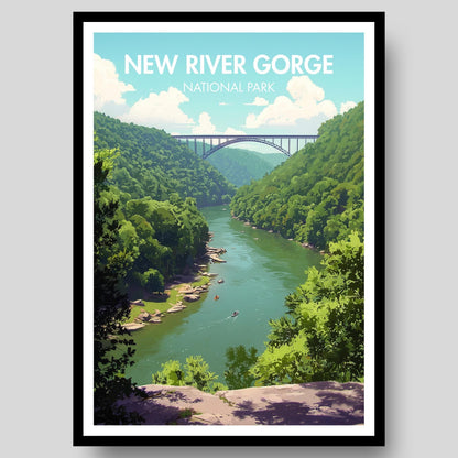 New River Gorge Poster - WanderWall