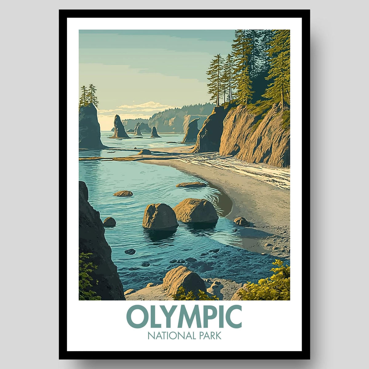 Olympic National Park Poster - WanderWall