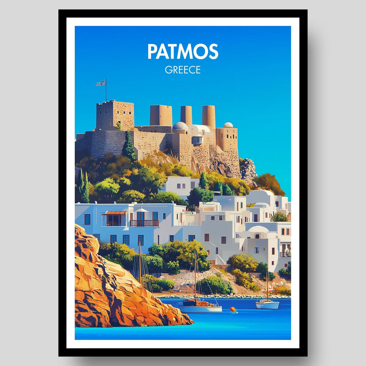 Patmos Poster - WanderWall