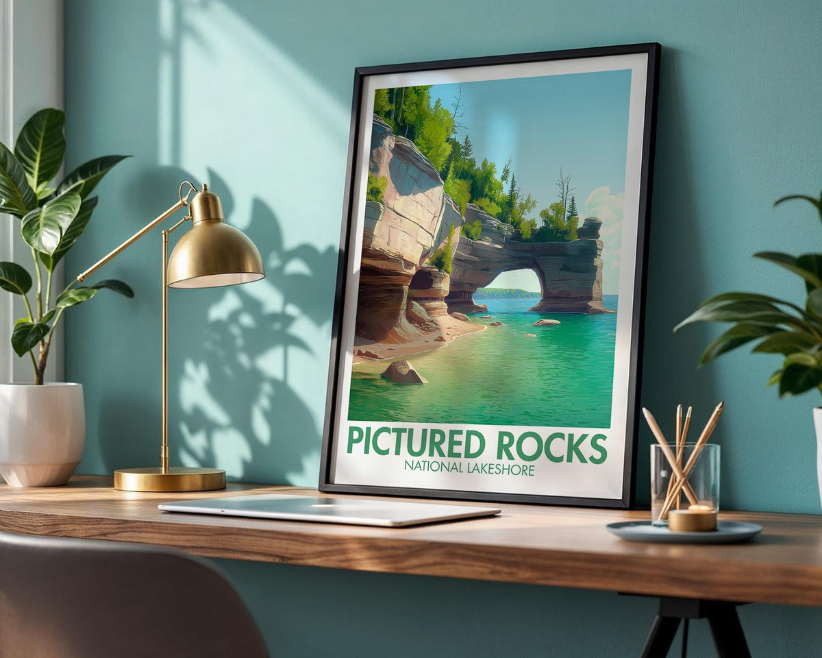 Pictured Rocks National Lakeshore Poster - WanderWall