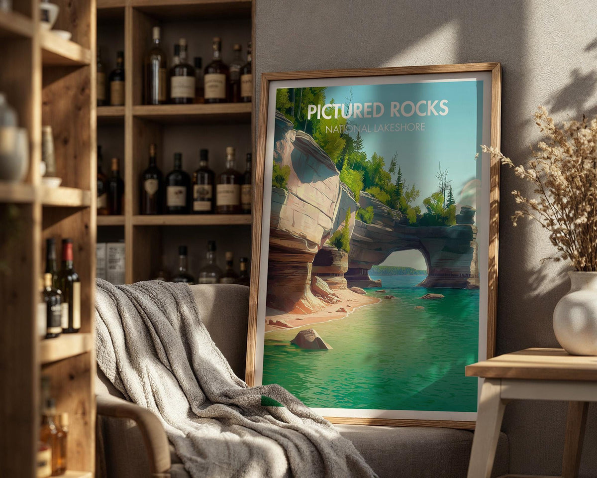Pictured Rocks National Lakeshore Poster - WanderWall
