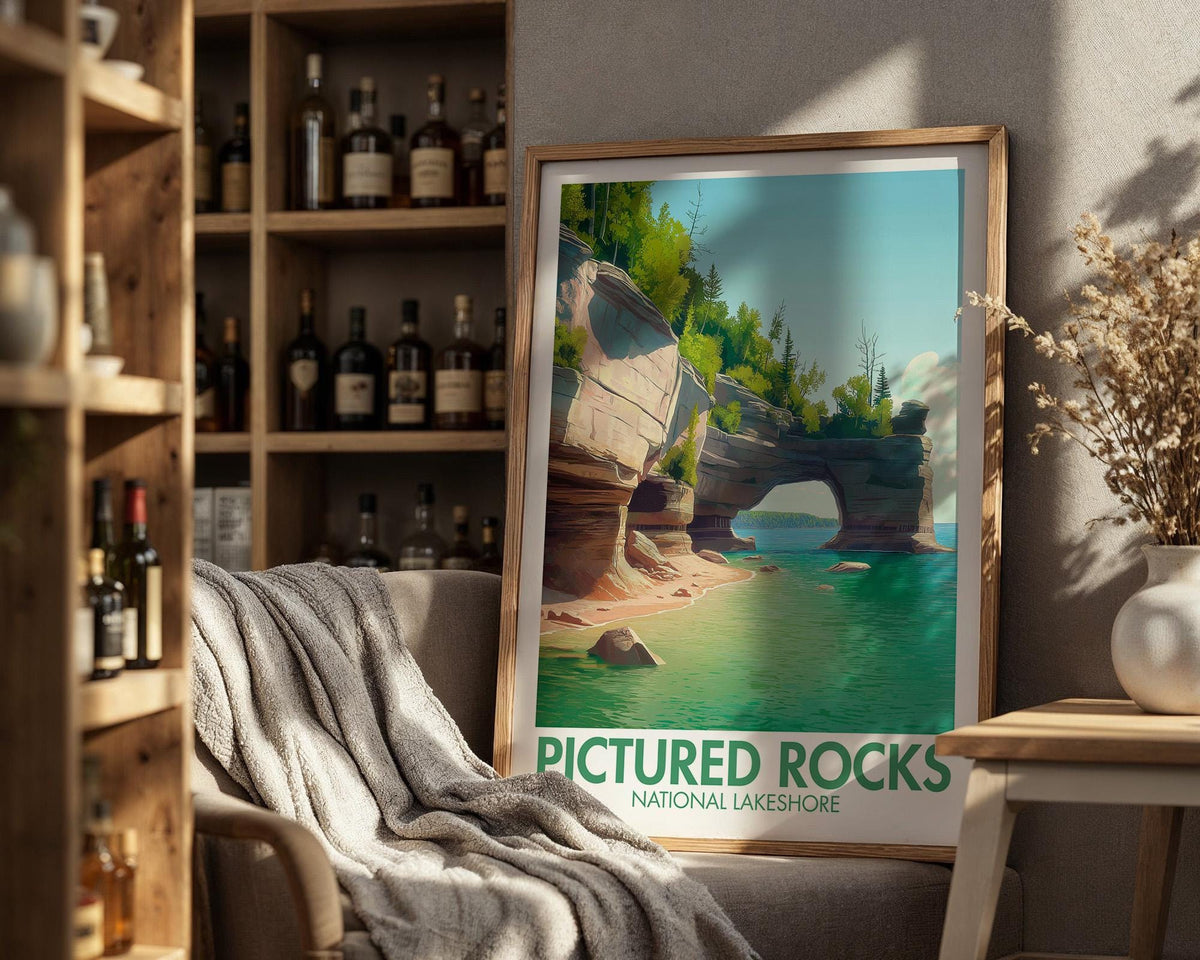 Pictured Rocks National Lakeshore Poster - WanderWall