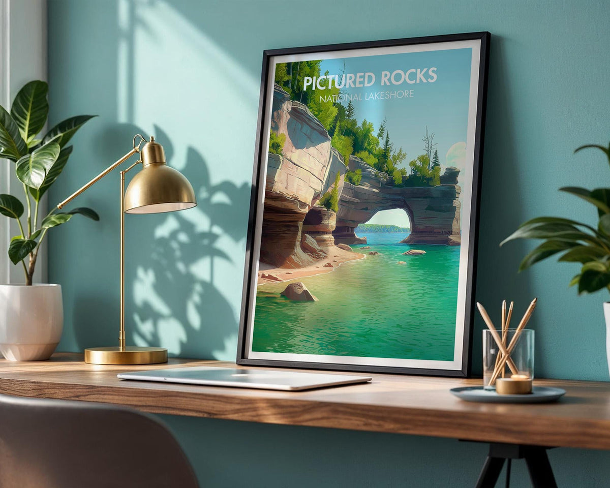 Pictured Rocks National Lakeshore Poster - WanderWall