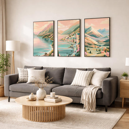 Queenstown Set of 3 Posters | Queenstown Gallery Wall Art - WanderWall