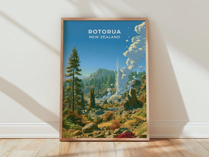 Rotorua Poster - WanderWall