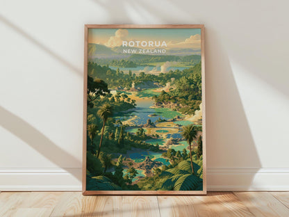 Rotorua Poster - WanderWall
